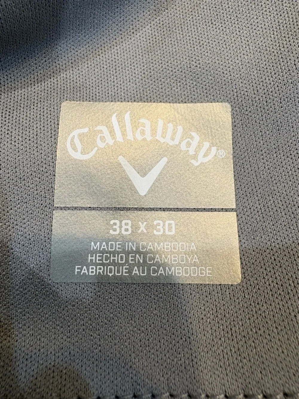 Callaway Men’s Performance Golf Pants Dark Grey Size 38x30 NWT